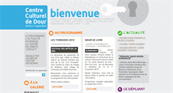 Desktop Screenshot of centrecultureldour.be