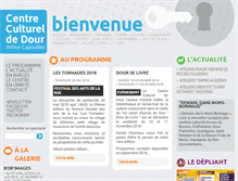 Tablet Screenshot of centrecultureldour.be